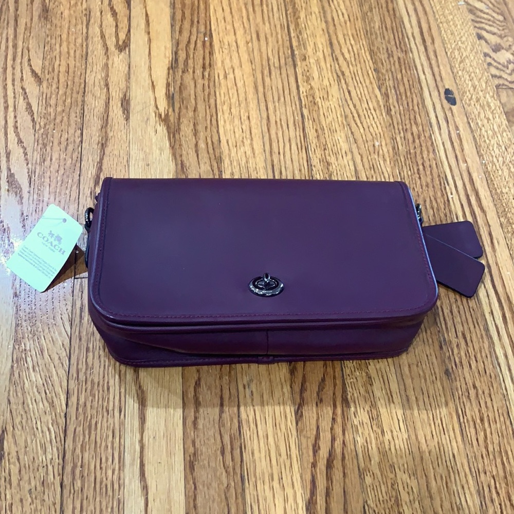 Coach leather crossbody purse bag tote